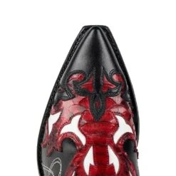 16409 Gorca Negro P. Rojo 8 16409 Gorca Negro P. Rojo -Botas Finas 16409 gorca negro python rojo 242020