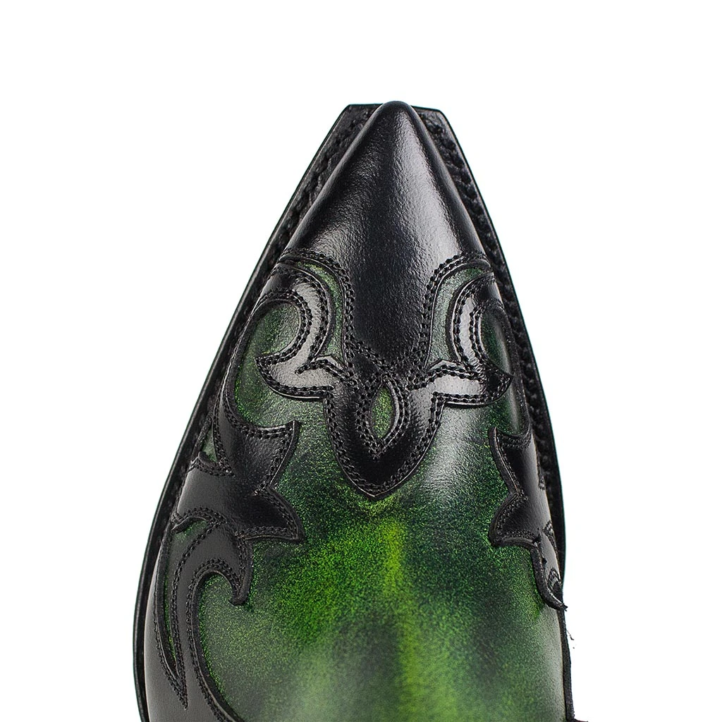 16695 Gorca Denver Verde Cepillado-Flora Negro 5 16695 Gorca Denver Verde Cepillado-Flora Negro - Imagen 5