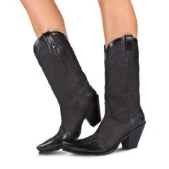 2560 Gorca Fl. Negro-Nobuk Negro -Botas Finas 2560 gorca fl negro nobuk negro 686460