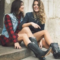 2560 Gorca Fl. Negro-Nobuk Negro -Botas Finas 2560 gorca fl negro nobuk negro 924782