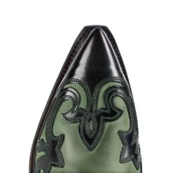 3241 CUERVO NOBUK VERDE BOTELLA BRASS FLORA VERDE BOTELLA -Botas Finas 3241 cuervo nobuk verde botella brass flora verde botella 523602