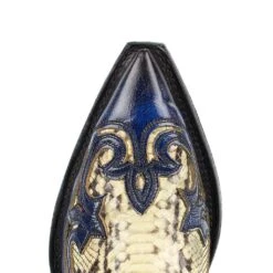 3241P CUERVO PITON BARR.BLANCO/NEGRO DENVER AZUL -Botas Finas 3241p cuervo piton barrblanconegro denver azul 481578