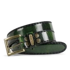 8563 CINTURONES DENVER VERDE ORO VIEJO