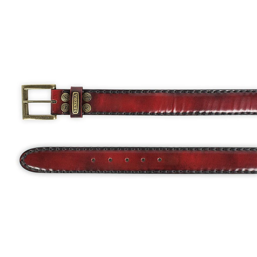 8563 CINTURONES FLORA ROJO ORO VIEJO 2 8563 CINTURONES FLORA ROJO ORO VIEJO - Imagen 2