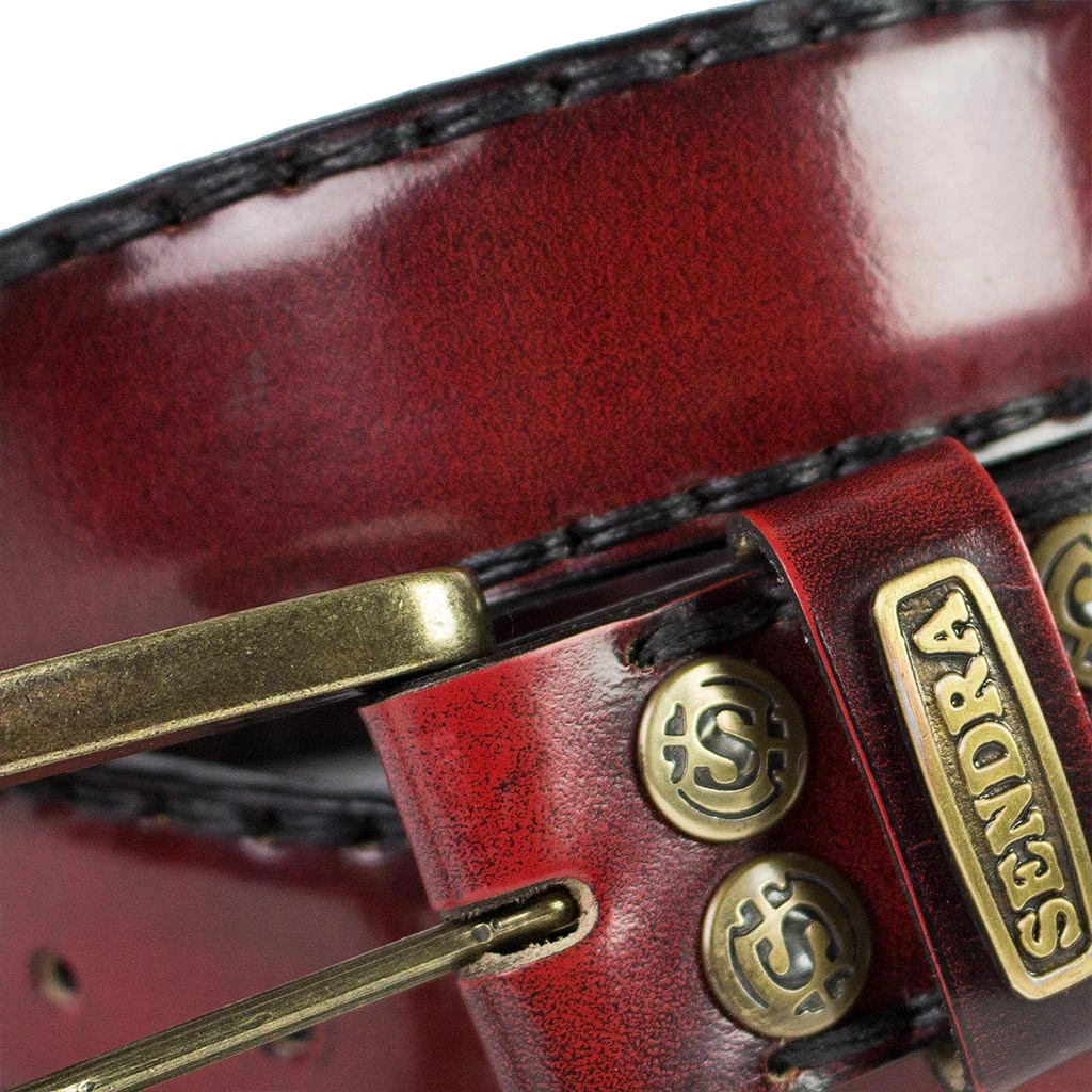 8563 CINTURONES FLORA ROJO ORO VIEJO 3 8563 CINTURONES FLORA ROJO ORO VIEJO - Imagen 3