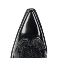 9396P JAVI PITON A/N NEGRO COSTRA BRILLO FLORA NEGRO 10 9396P JAVI PITON A/N NEGRO COSTRA BRILLO FLORA NEGRO -Botas Finas 9396p javi piton an negro costra brillo flora negro 239347