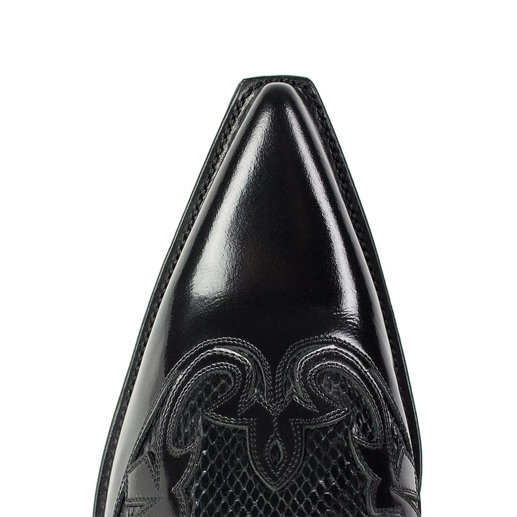 9396P JAVI PITON A/N NEGRO COSTRA BRILLO FLORA NEGRO 5 9396P JAVI PITON A/N NEGRO COSTRA BRILLO FLORA NEGRO - Imagen 5