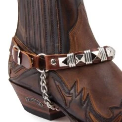 ARNES 31 ARNESES BROWN NIQUEL -Botas Finas arnes 31 arneses brown niquel 331922