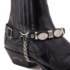 ARNES 54 BLACK PLATA -Botas Finas arnes 54 black plata 982357