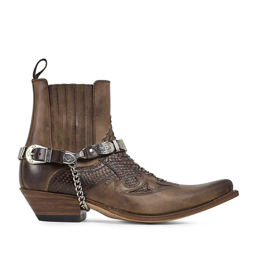 ARNESES CHARRO MARRON NIQUEL NEGRO 2 ARNESES CHARRO MARRON NIQUEL NEGRO - Imagen 2