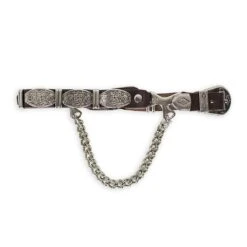 ARNESES CHARRO MARRON NIQUEL NEGRO