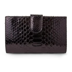 CARTERA 701 PITON BARRIGA NEGRO BRILLO