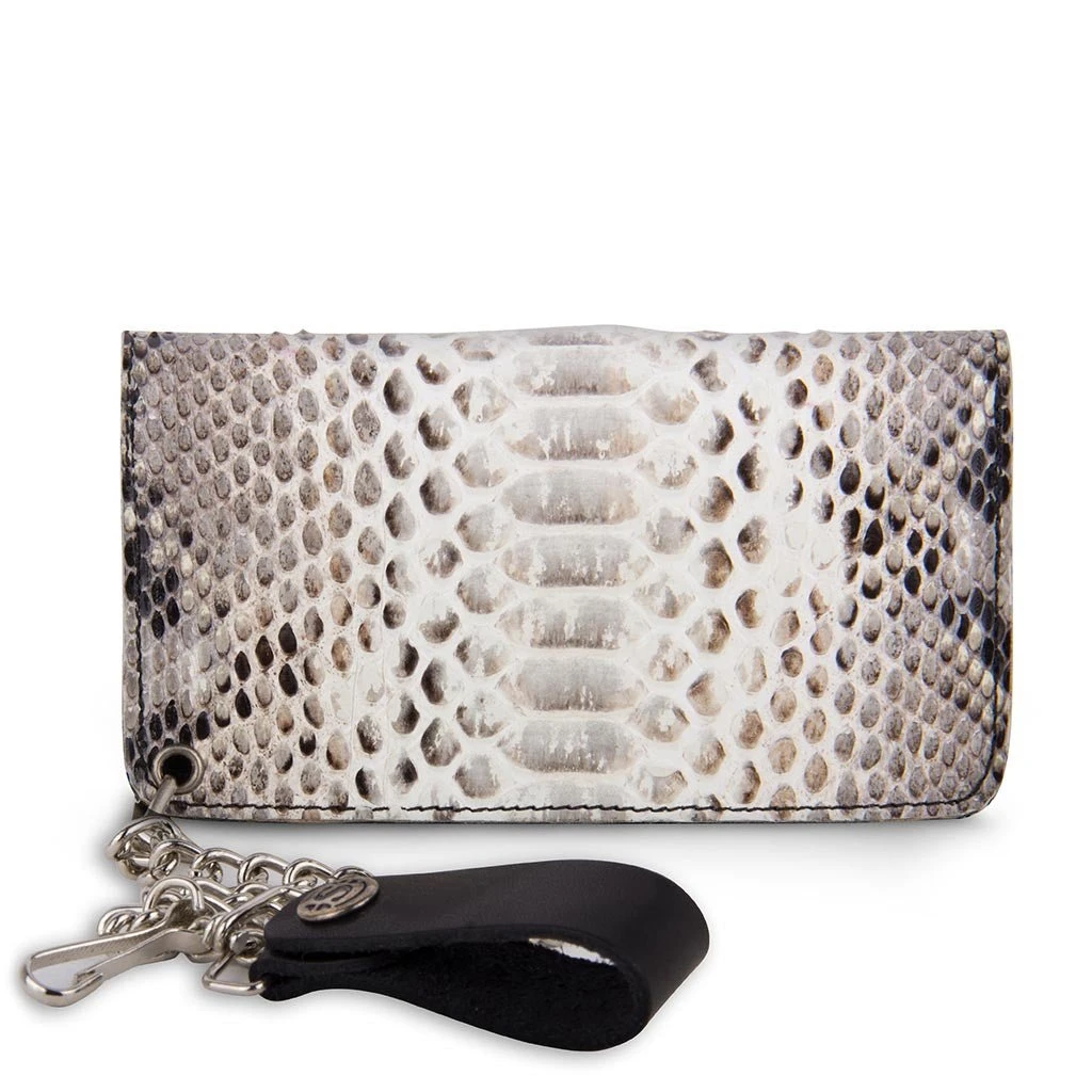 CARTERA PITON BARRIGA WHITE/BLACK 2 CARTERA PITON BARRIGA WHITE/BLACK - Imagen 2