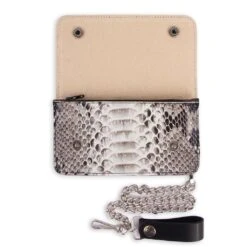 CARTERA PITON BARRIGA WHITE/BLACK 5 CARTERA PITON BARRIGA WHITE/BLACK -Botas Finas cartera piton barriga whiteblack 548528