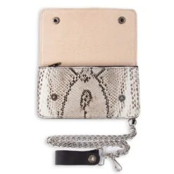 CARTERA PITON NATURAL BLANCO/NEGRO -Botas Finas cartera piton natural blanconegro 267526