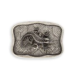 HEBILLA 2581 COCODRILO PLATA MATE