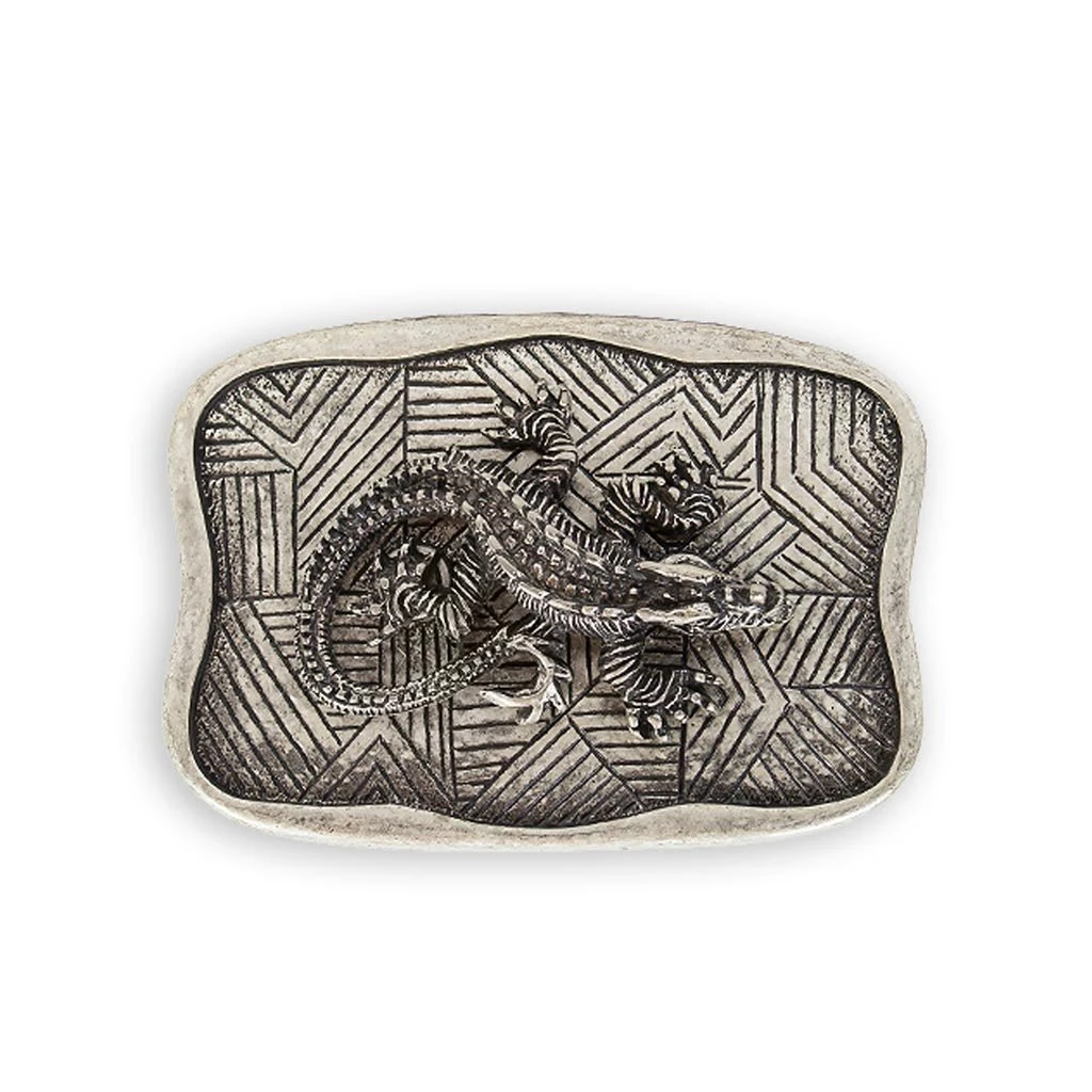 HEBILLA 2581 COCODRILO PLATA MATE 1 HEBILLA 2581 COCODRILO PLATA MATE