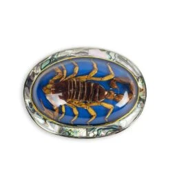 HEBILLA AZ1P ESCORPION AZUL