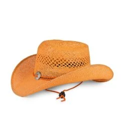 SOMBRERO FLOR NARANJA